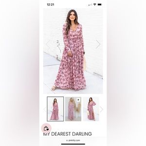 Never worn - Pink Lily blush maxi dress